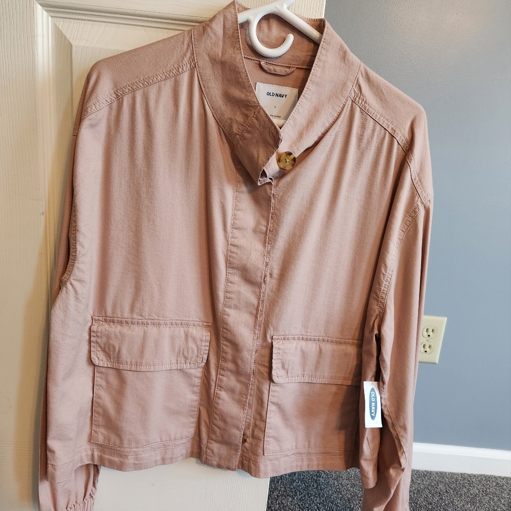 Women's Cropped Cotton Jacket Size L